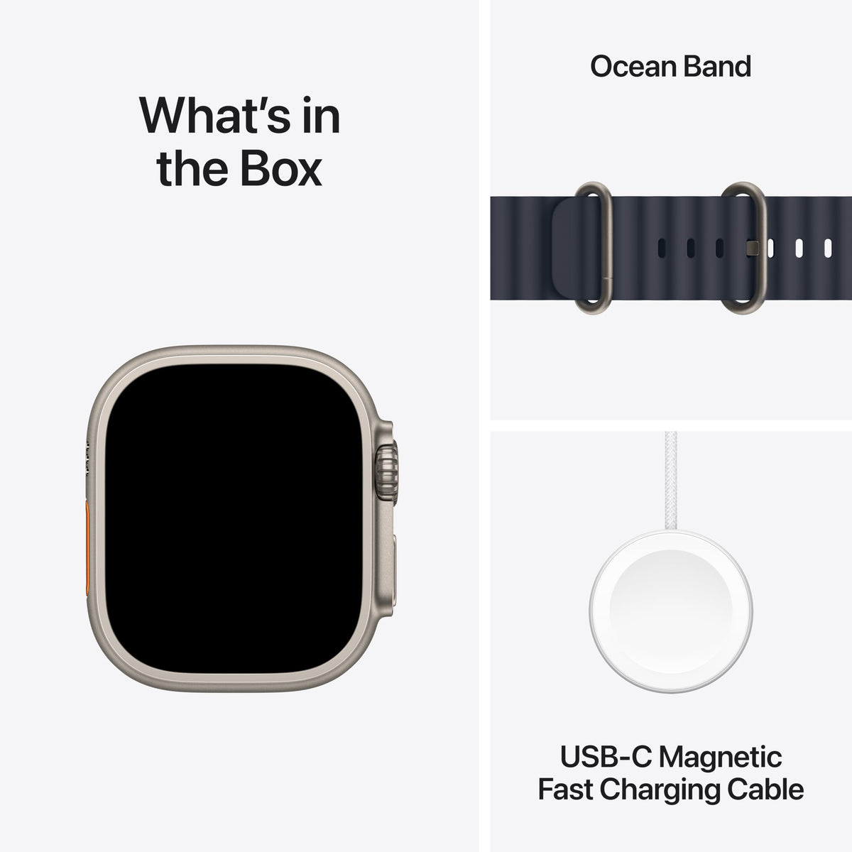 Apple Watch Ultra 2 (GPS + Cellular, 49MM) - Black Titanium Case with Black Ocean Band (Renewed Premium)