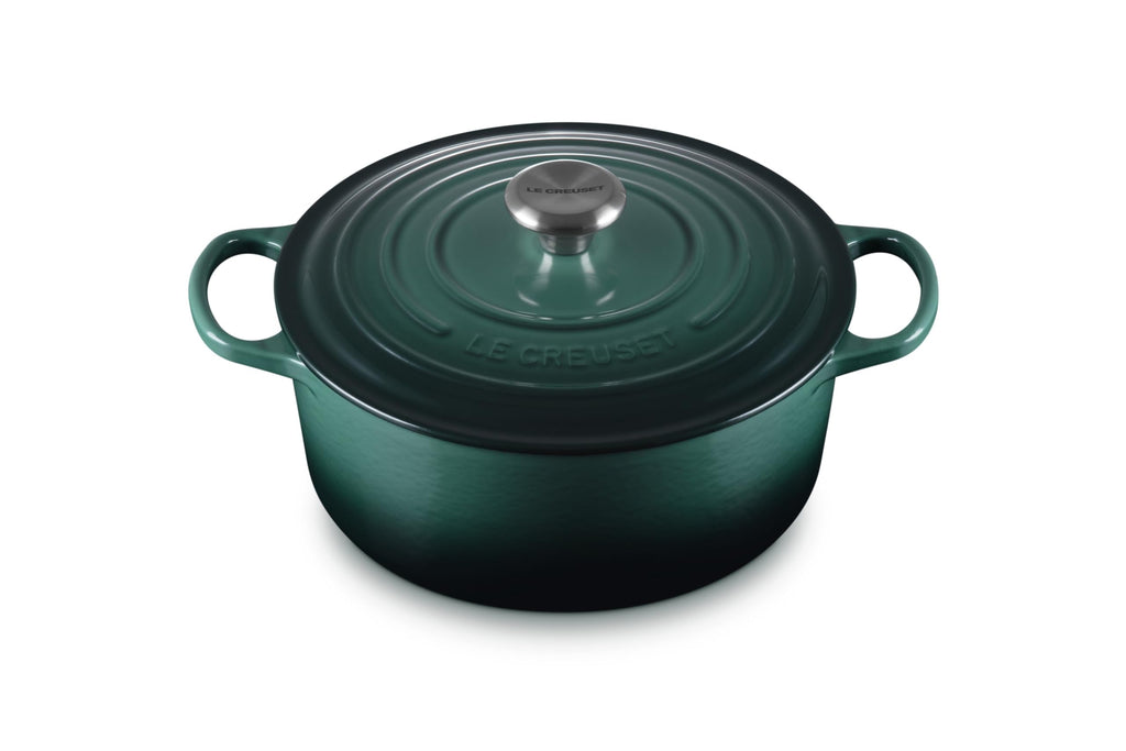 Le Creuset Enameled Cast Iron Signature Round Dutch Oven, 7.25 qt., Licorice