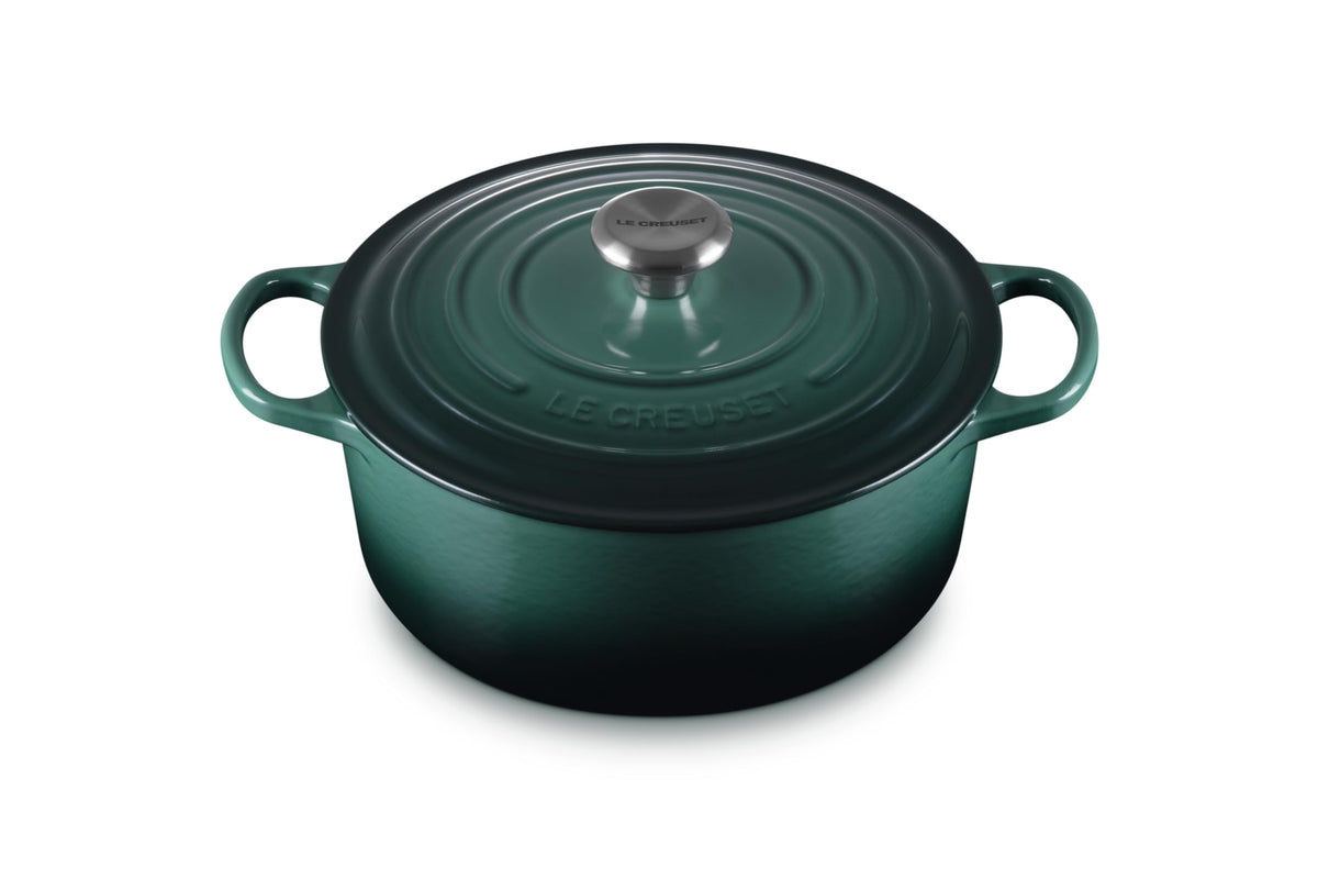Le Creuset Enameled Cast Iron Signature Round Dutch Oven, 7.25 qt., Licorice