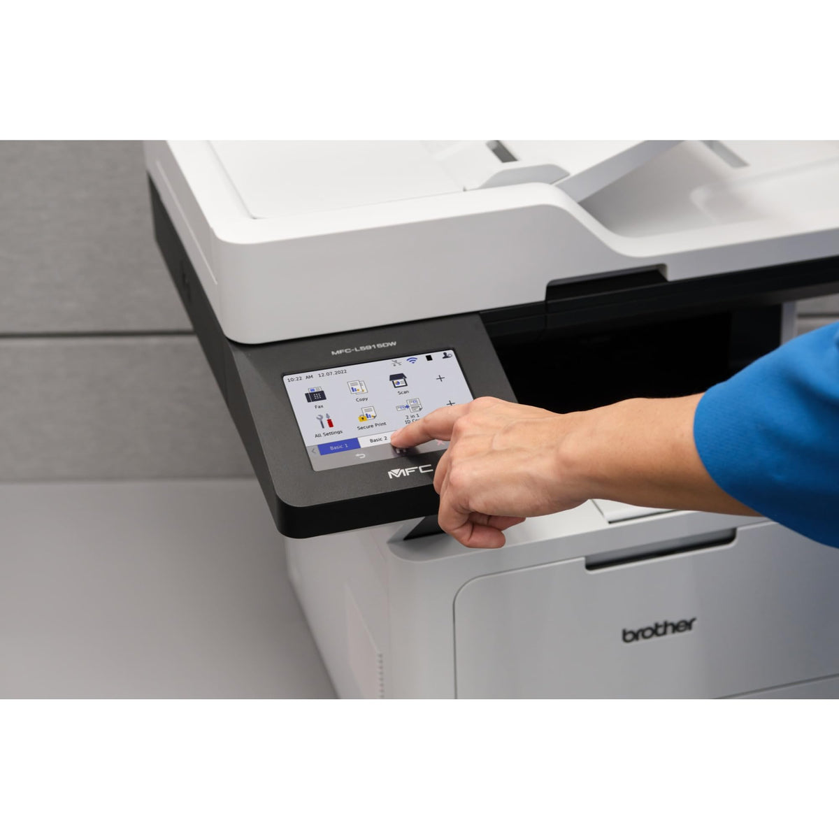 Brother Professional Laser Printer All-in-One with Scanner and Copier, High-Speed 50 ppm Monochrome Printing, Wireless Network Ready, Dual-Band WiFi