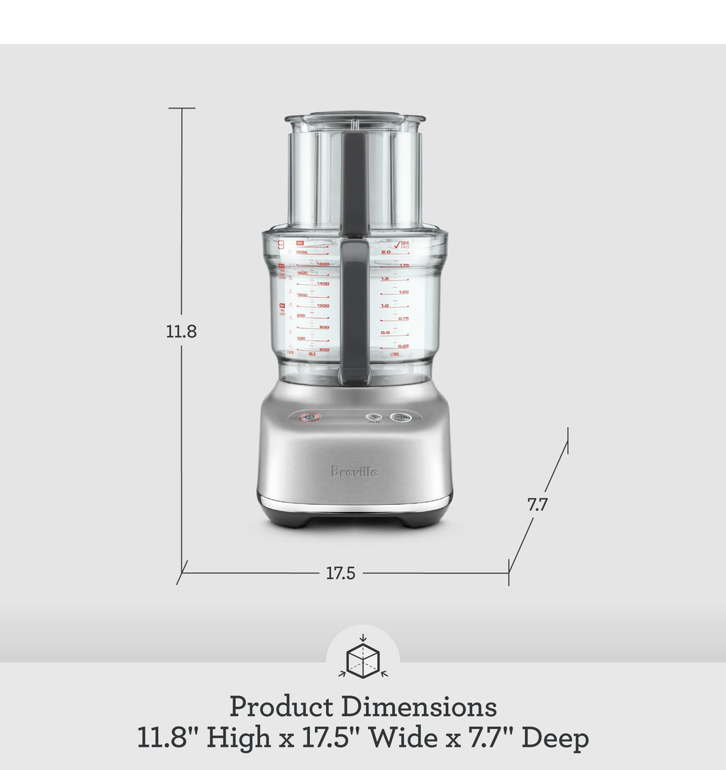 Breville BFP638 Paradice 9 Cup Food Processor and Dicer, Small, Black Truffle