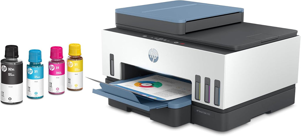 HP Smart Tank 7602 Wireless All-in-One Ink Tank Printer, Scanner, Copier with 2 Years of Ink Included, Best-for-Home Office, Cartridge-Free