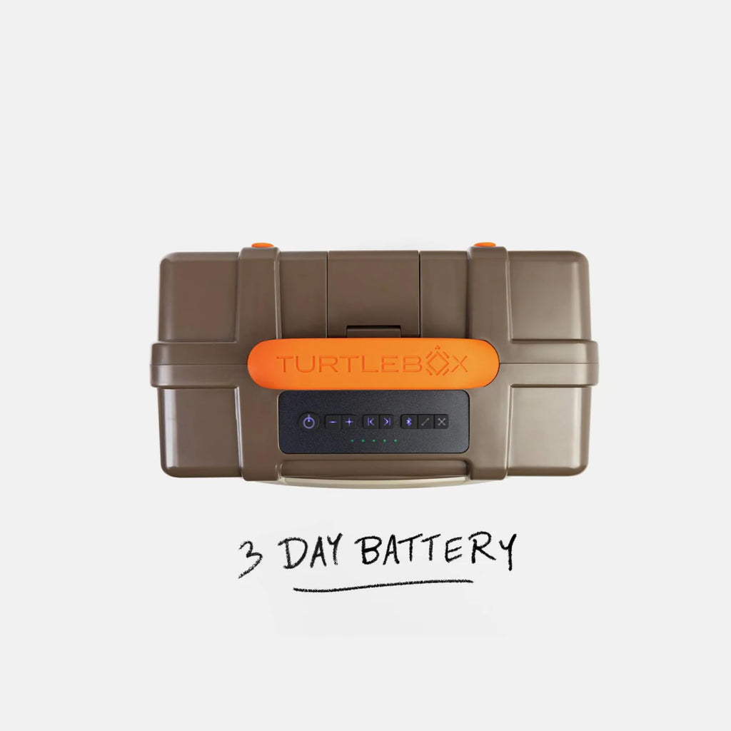 Turtlebox Original Gen 3: Portable Outdoor Bluetooth Speaker C Ultra-Loud (120dB), Waterproof (IP67), Rugged, Impact-Resistant, 3-Day Battery | Party
