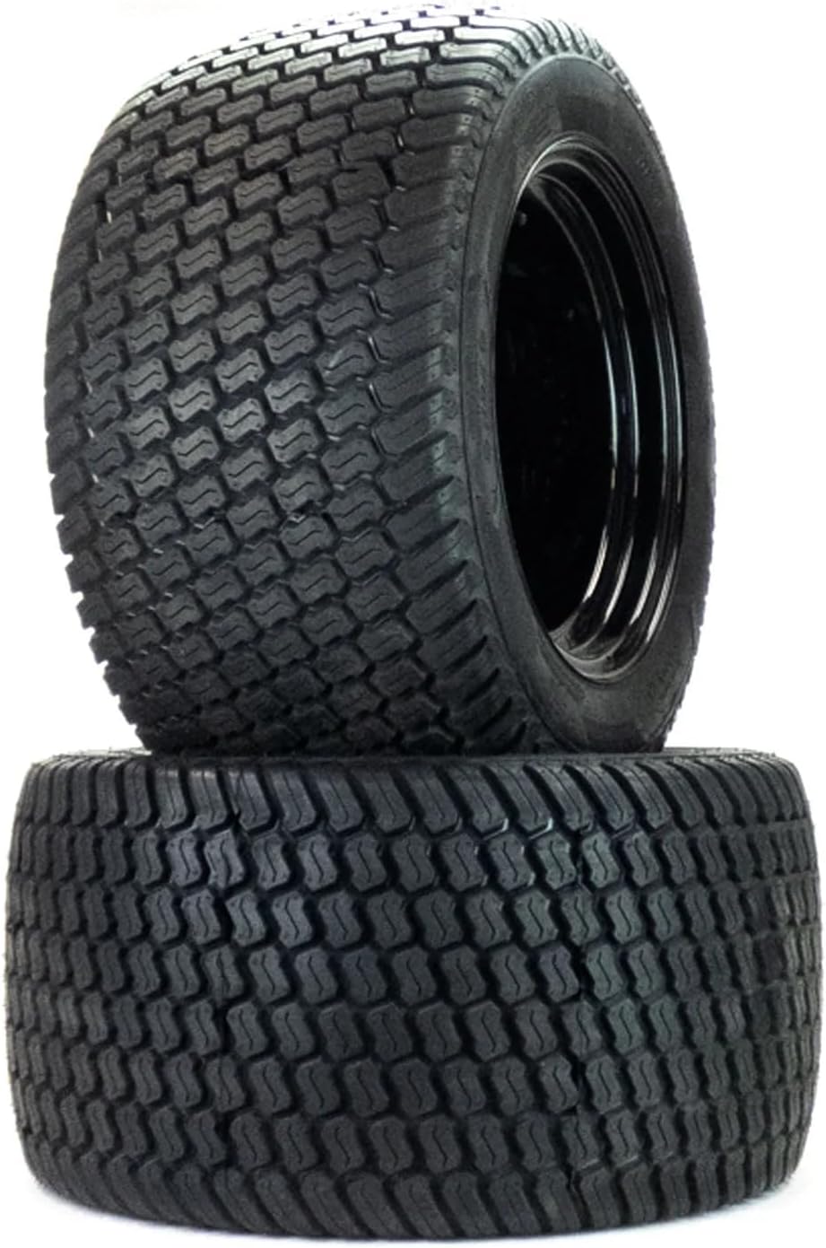 MowerPartsGroup (2) Flat Free Turf Tire Assemblies 24x12.00-12 or 14 Fits Lazer Z/ZTrak/Z Master/Never Down 4 Lug Black