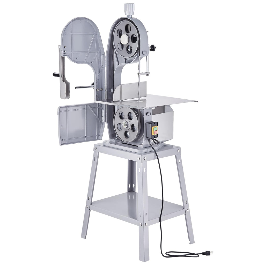 Commercial Electric Meat Bandsaw, 1500W Stainless Steel Countertop Bone Sawing Machine, Workbeach 19.3" x 15", 0.16-7.9 Inch Cutting Thickness
