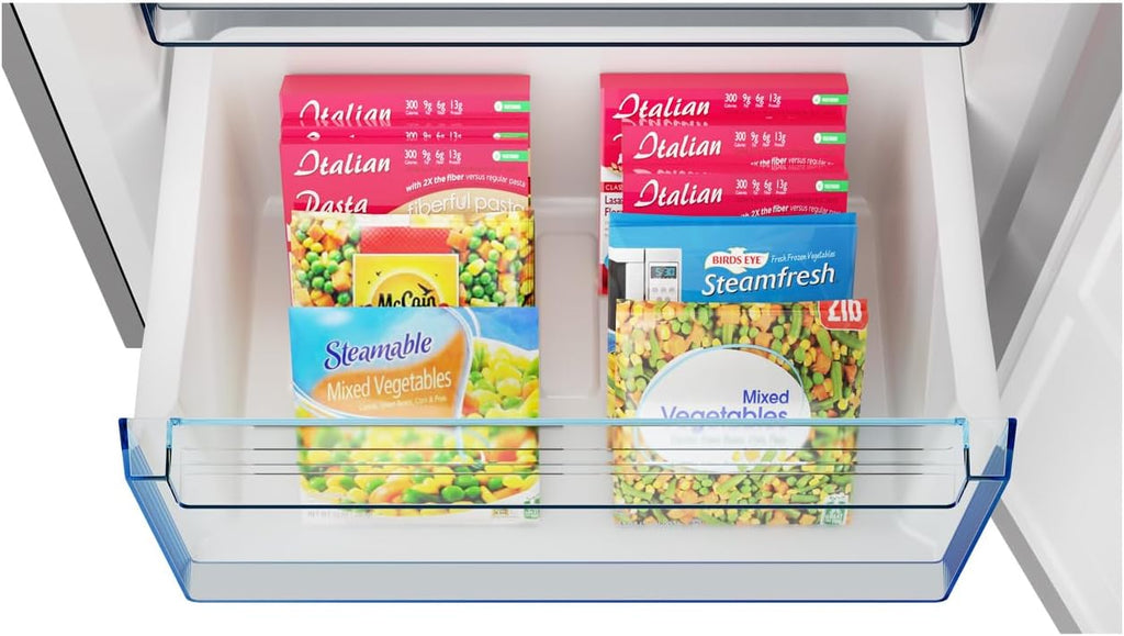 Sharp SJB1255GS Bottom-Freezer Counter-Depth Refrigerator, 24 Inch, 11.5 Cubic Foot, Garage Ready