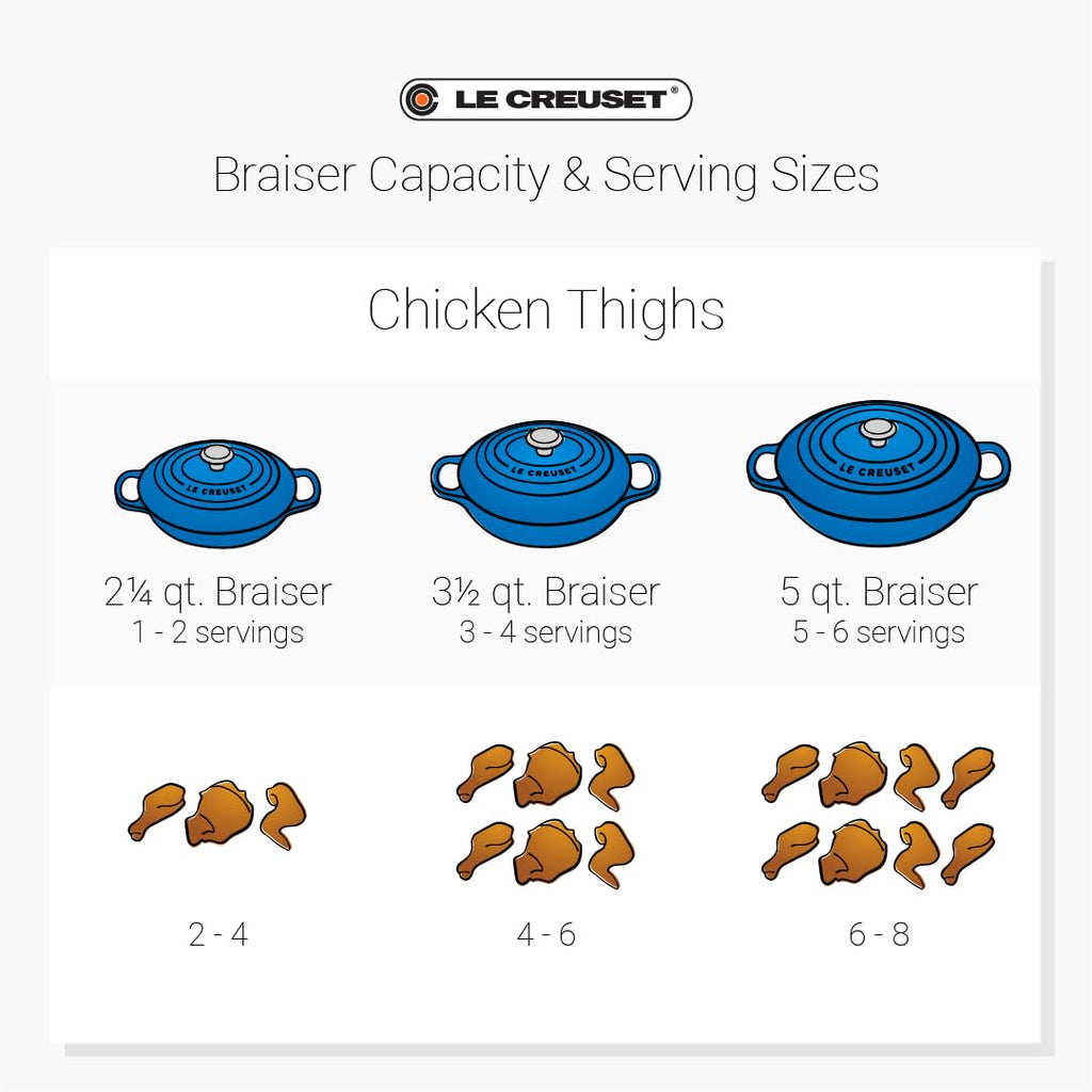 Le Creuset Enameled Cast Iron Signature Braiser, 2.25 qt., Licorice