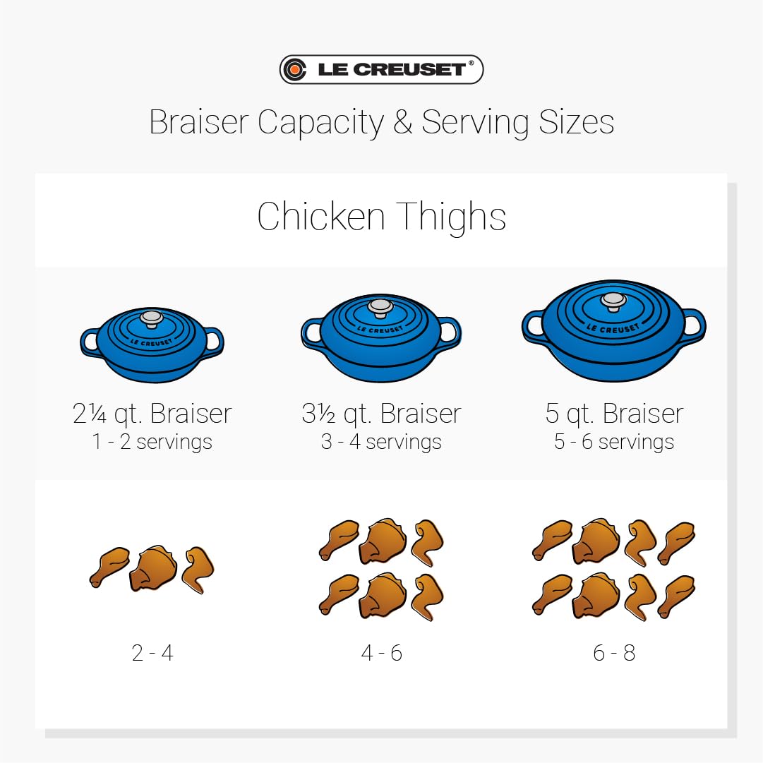 Le Creuset Enameled Cast Iron Signature Braiser, 2.25 qt., Licorice