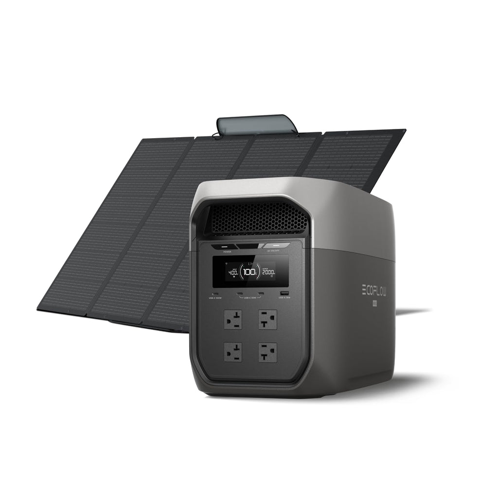 EF ECOFLOW Portable Power Station DELTA 3 Max, 2048Wh LiFePO4 Battery, Solar Generator (Solar Panel Optional), 3400W X-Boost Output, Ultra-Fast 0-80%