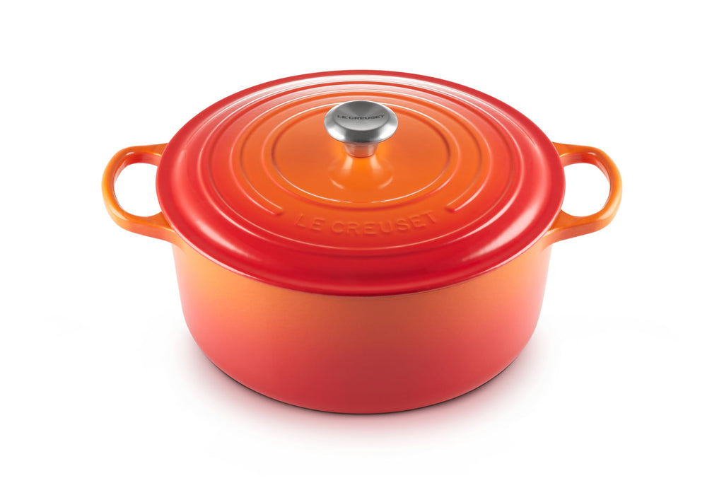 Le Creuset Enameled Cast Iron Signature Round Dutch Oven, 7.25 qt., Licorice