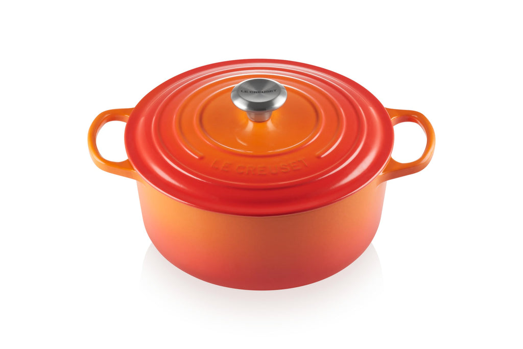 Le Creuset Enameled Cast Iron Signature Round Dutch Oven, 7.25 qt., Licorice