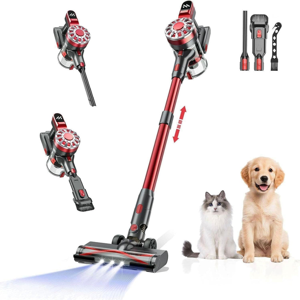 Cordless Vacuum Cleaner,Vacuum Cleaners for Home with Super Suction,Lightweight Stick Vacuum with 35 Mins Runtime,Rechargeable Cordless Vacuum for