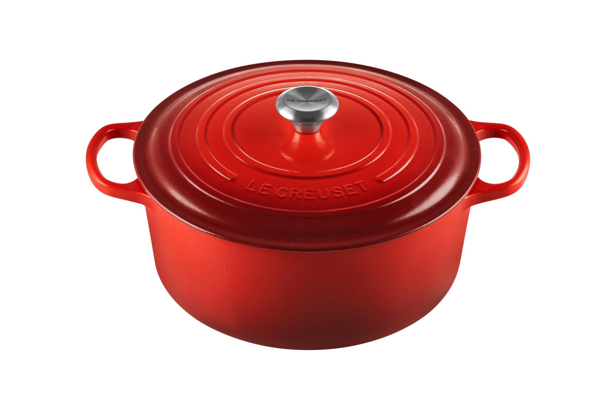 Le Creuset Enameled Cast Iron Signature Round Dutch Oven, 7.25 qt., Licorice