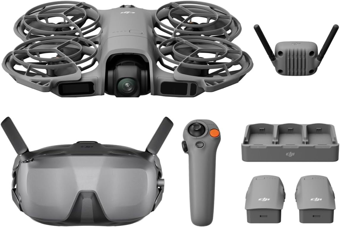 DJI Neo 2 Fly More Combo With RC-N3 Remote Controller, Stable Transmission With Digital Transceiver, 4K Drone for Beginners, 3 Batteries