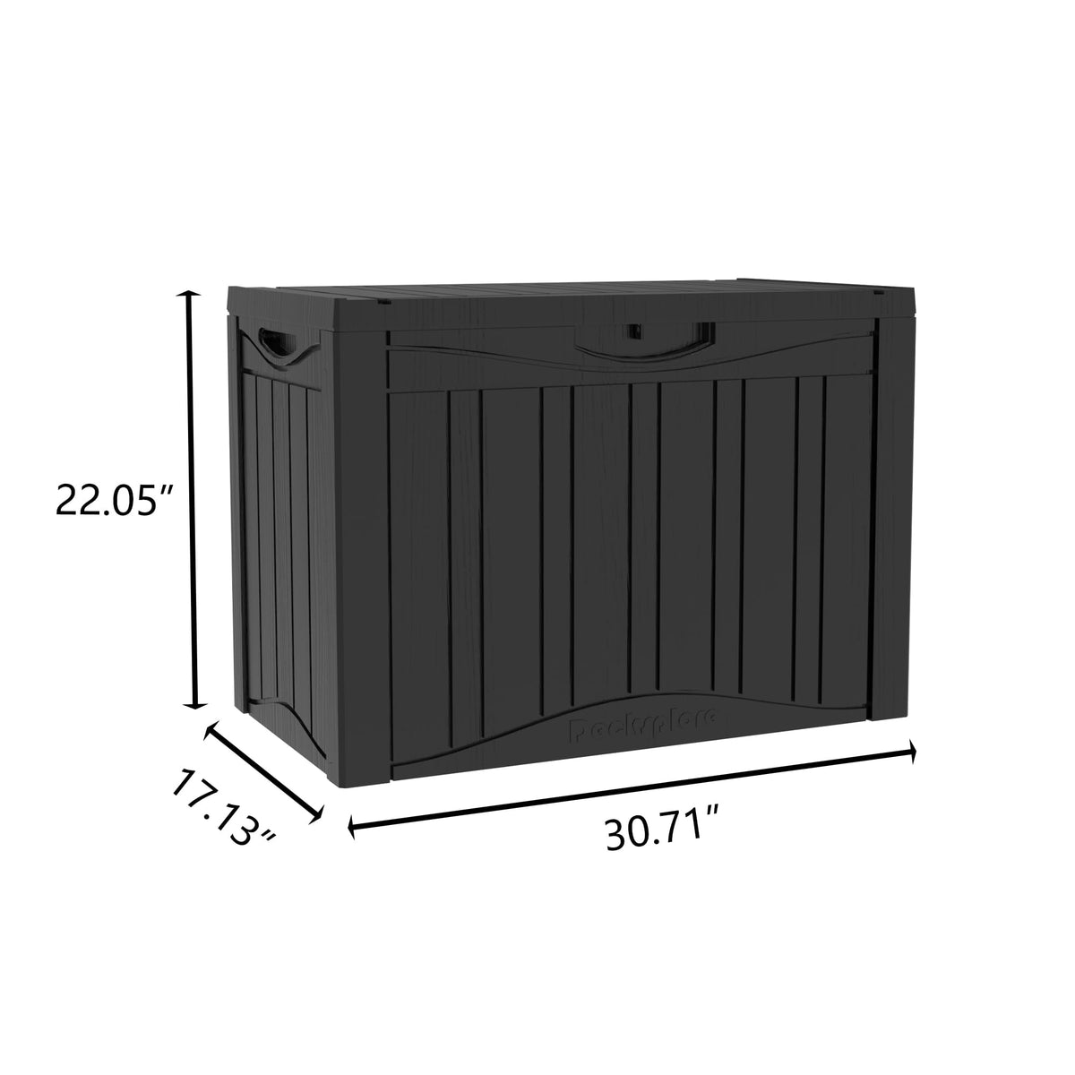 Mersco 320 Gallon Double-Wall Resin Deck Box - Lockable Waterproof Outdoor Storage Box, 1000lbs Capacity & Doubles as Seating for Patio Furniture
