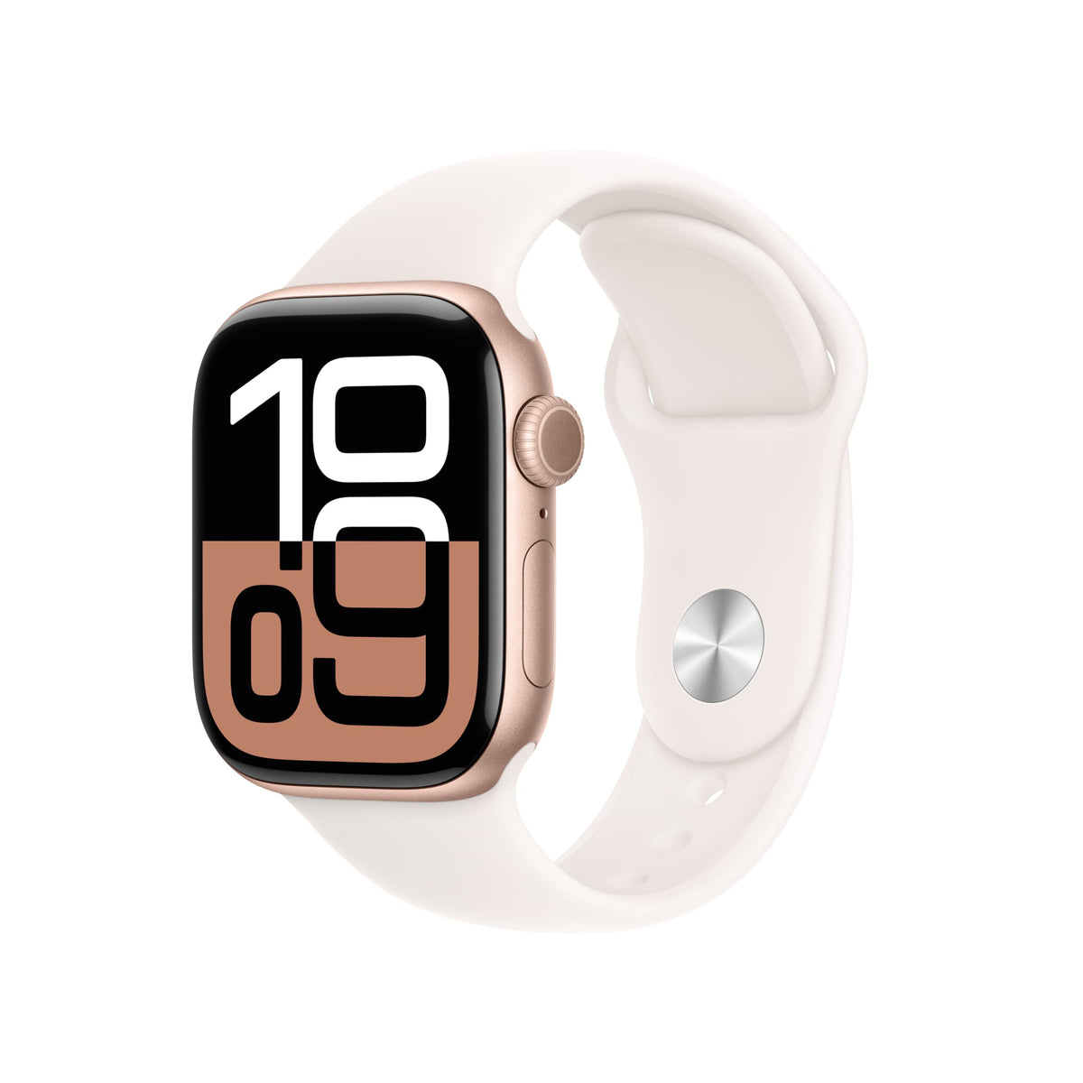 Apple Watch Series 10 [GPS 46mm case] Smartwatch with Jet Black Aluminum Case with Black Sport Band - M/L. Fitness Tracker, ECG App, Always-On Retina