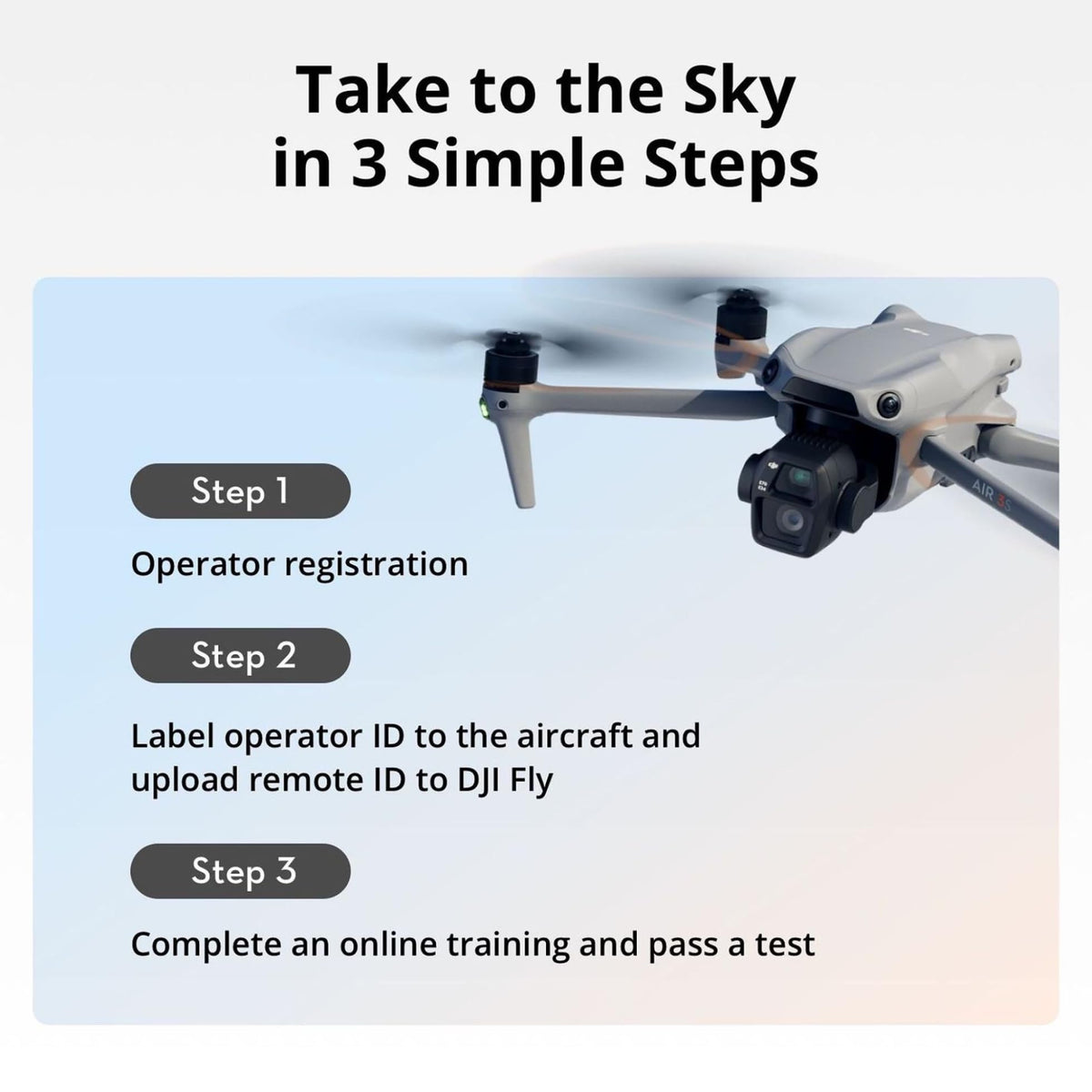 DJI Air 3S Fly More Combo (RC-N3), Drone with 1" CMOS Wide-Angle & Medium Tele Camera, 4K/60fps HDR Video, Nightscape Omnidirectional Obstacle