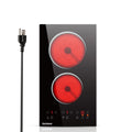 Karinear Electric Cooktop 30 Inch, 5 Burners Electric Stove 30 Inch Electri Ceramic Cooktop, 9 Power Level, Pause, Timer, Child Safety Lock, Triple