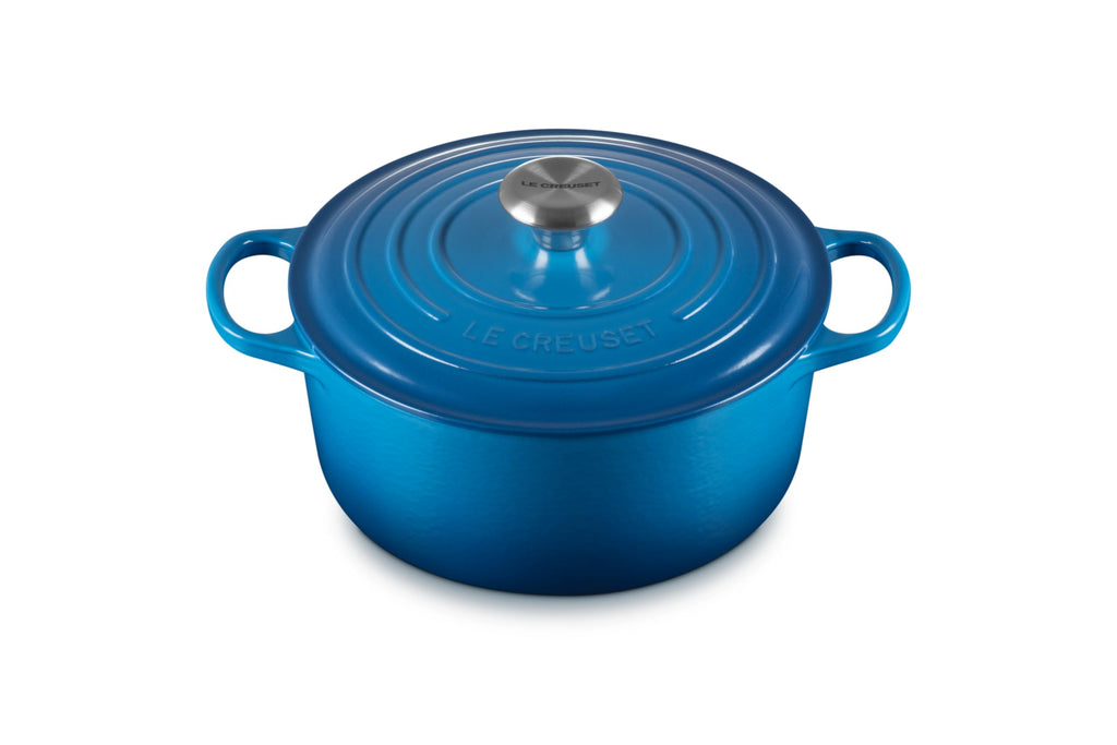 Le Creuset Enameled Cast Iron Signature Round Dutch Oven, 7.25 qt., Licorice