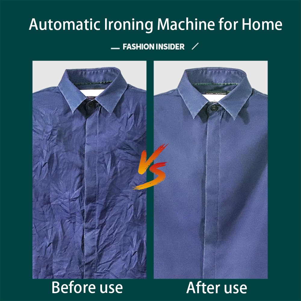 Automatic Ironing Machine for Home, Vertical Steam Closet & Inflatable Clothes Dryer, Hands-Free Ironing System for Shirts and Pants, Portable Steam