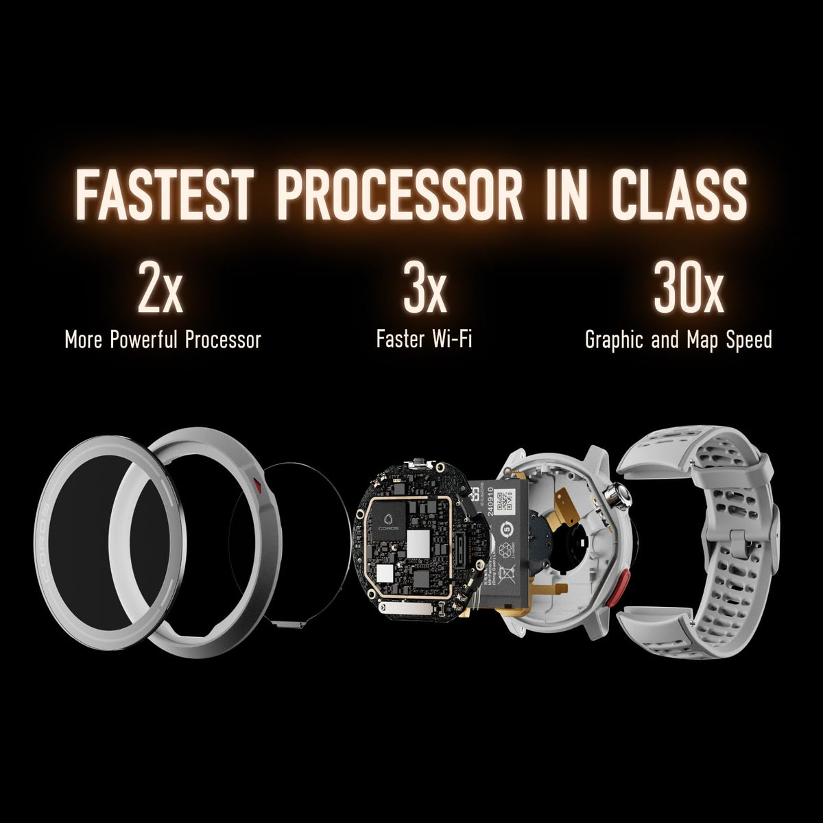 COROS PACE Pro GPS SPORT WATCH, 1.3-inch AMOLED Touchscreen, Fastest in Class Processor Running Watch, 20 days Battery Life, Navigation with Global