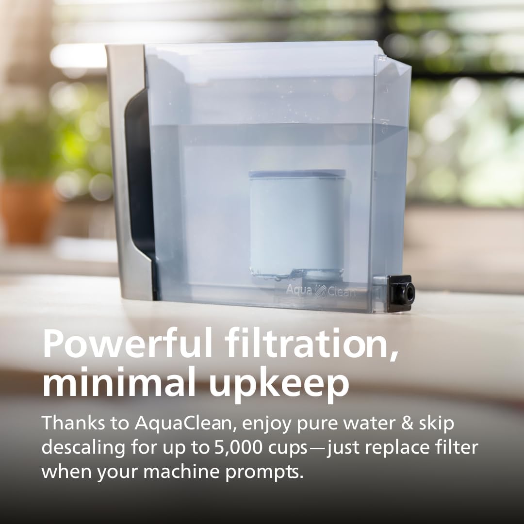 Philips 2200 Series Fully Automatic Espresso Machine, Classic Milk Frother, 2 Coffee Varieties, Intuitive Touch Display, 100% Ceramic Grinder