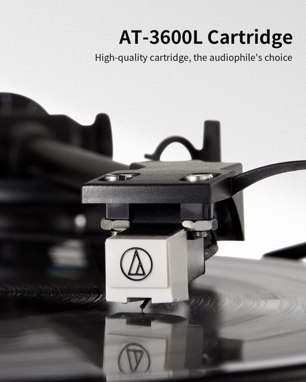 ANGELS HORN Vinyl Record Player, Bluetooth Turntable with Built in Speakers Phono Preamp, High Fidelity Turntables for Vinyl Records with Magnetic