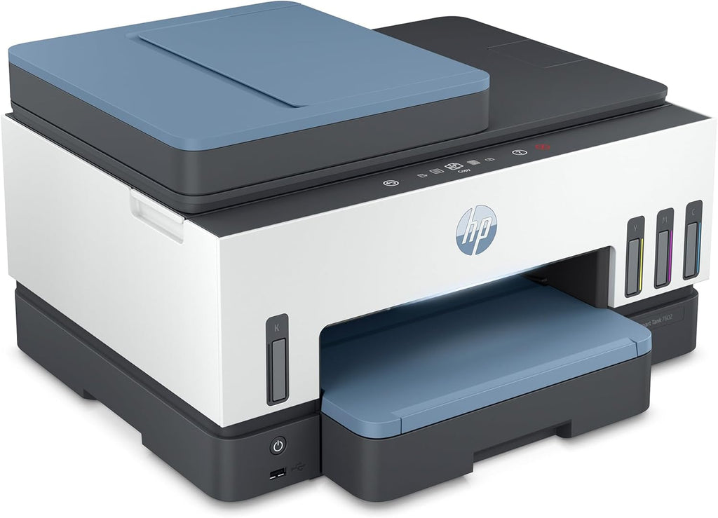 HP Smart Tank 7602 Wireless All-in-One Ink Tank Printer, Scanner, Copier with 2 Years of Ink Included, Best-for-Home Office, Cartridge-Free