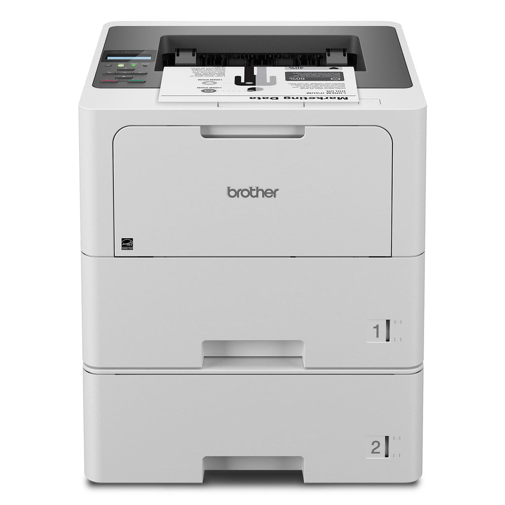 Brother Professional Laser Printer with High-Speed 50 ppm Output, Advanced Security Features, and Wireless Networking for Business, Monochrome