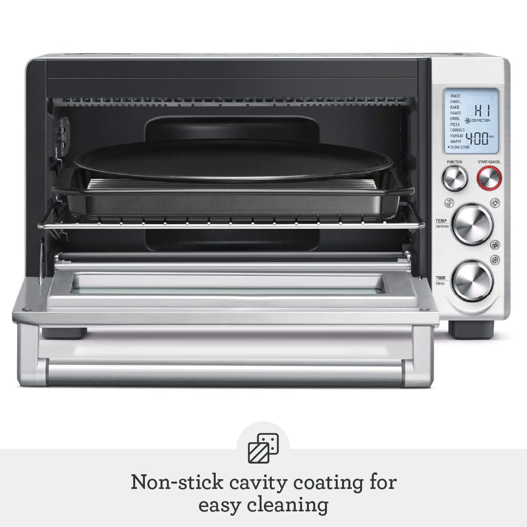 Breville the Smart Oven® Pro, Convection Toaster Oven, Small Electric Countertop Oven, BOV845BKS, Black Sesame