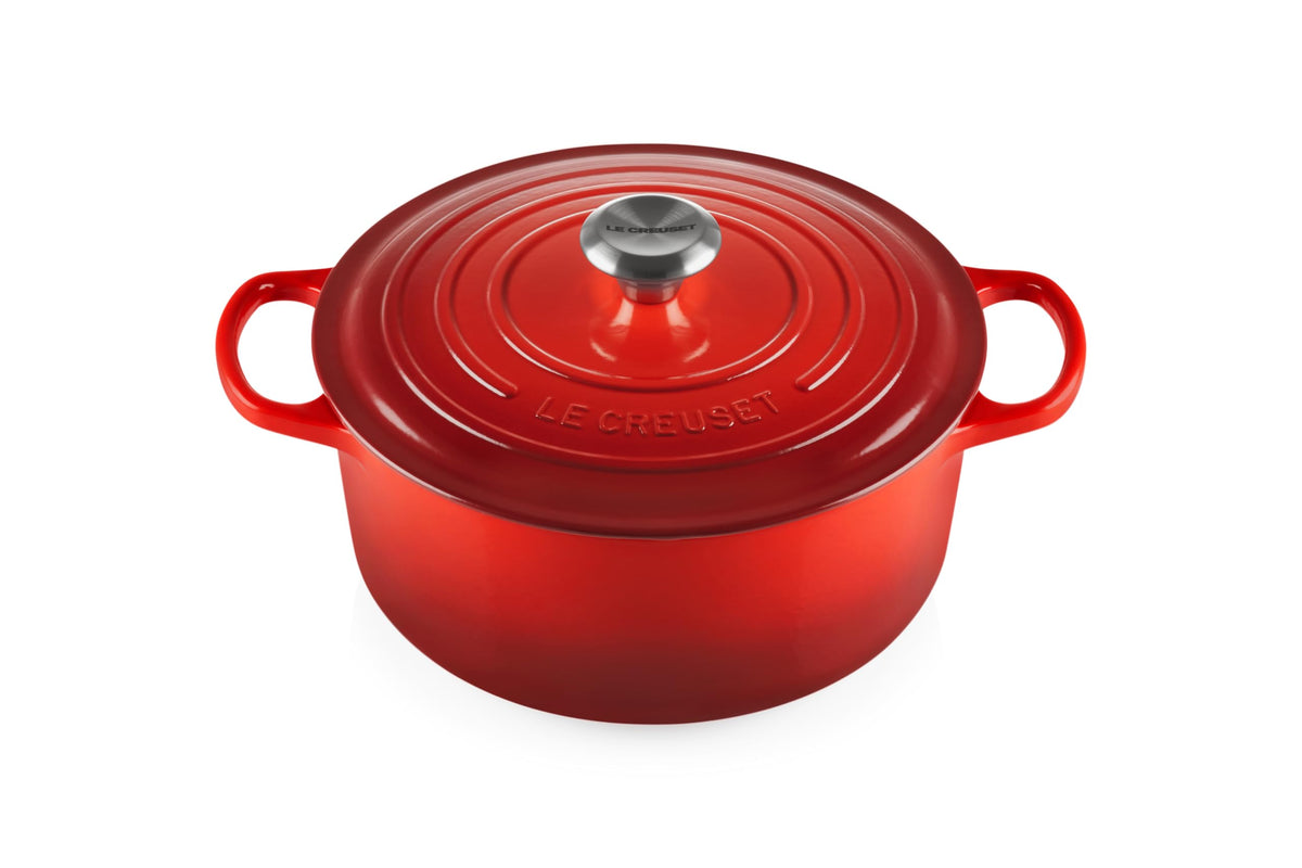 Le Creuset Enameled Cast Iron Signature Round Dutch Oven, 7.25 qt., Licorice