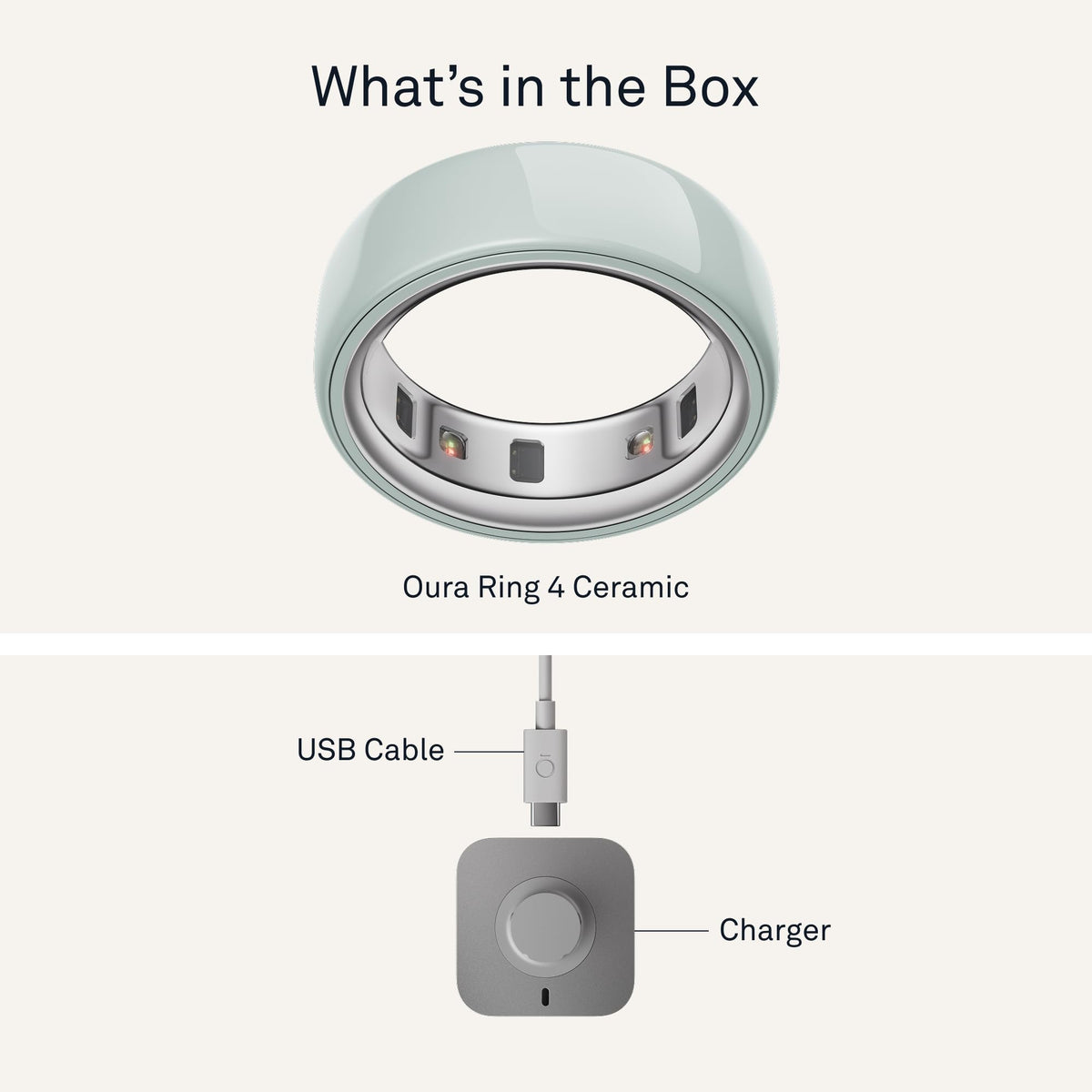 Oura Ring 4 Ceramic - Tide - Size 8 - Size Before You Buy