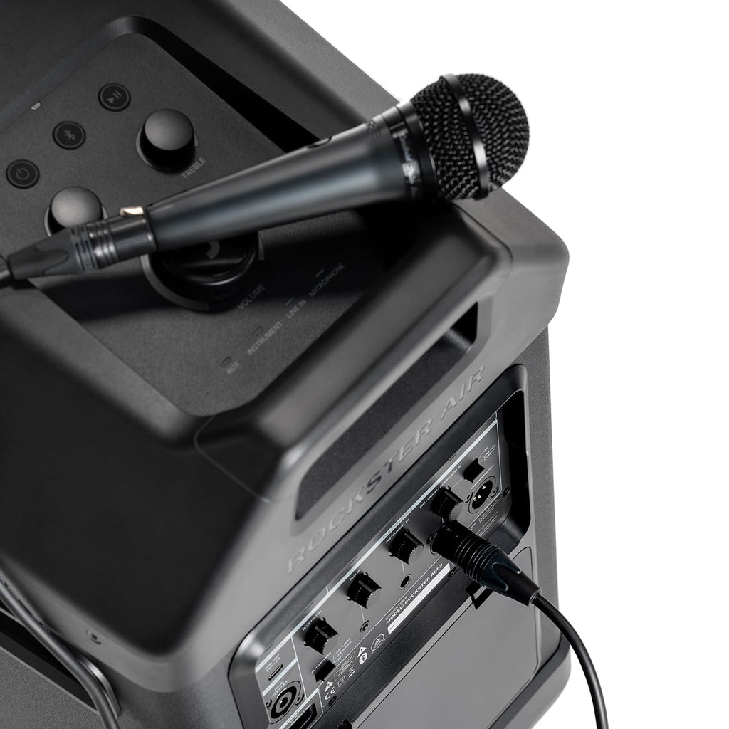Fender x Teufel ROCKSTER AIR 2 Portable Bluetooth Speaker C Powerful Sound & Bass, 58 Hours Battery, Parties & Events, Mic & Guitar Inputs, Power Bank
