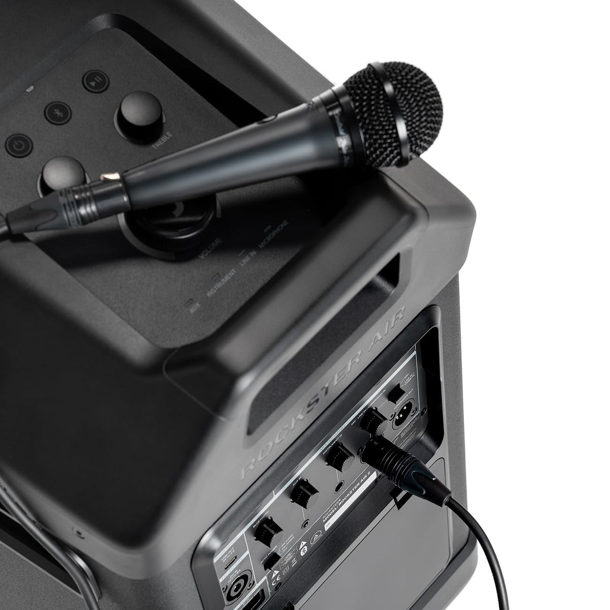 Fender x Teufel ROCKSTER AIR 2 Portable Bluetooth Speaker C Powerful Sound & Bass, 58 Hours Battery, Parties & Events, Mic & Guitar Inputs, Power Bank