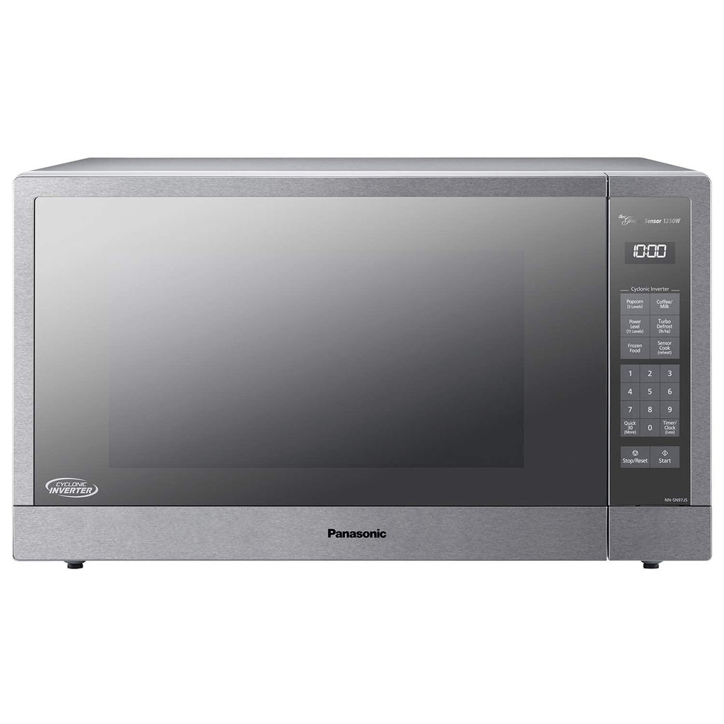 Panasonic Microwave Oven, Stainless Steel Countertop/Built-In Cyclonic Wave with Inverter Technology and Genius Sensor, 2.2 Cu. Ft, 1250W, NN-SN97JS
