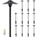 Gardencoin Low Voltage Pathway Lights (8.5'' Shade, 21.5'' Tall)12V Outdoor LED Landscape Path Lights Wired, Aluminum Pathway Lighting with 3W 2700K