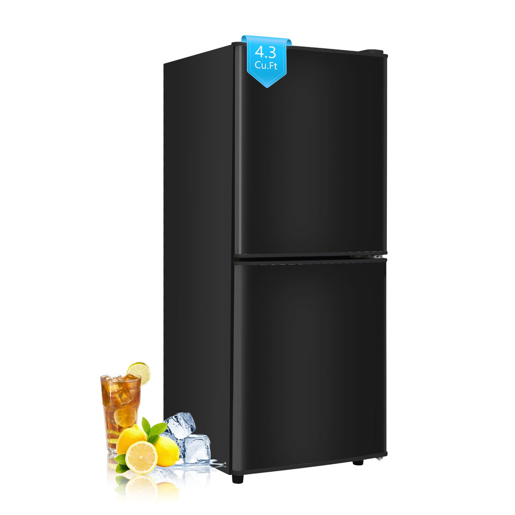 3.3 Cu. Ft. Mini Fridge with Freezer, Compact Refrigerator with Adjustable 7-Level Thermostat, Dorm Fridge for Kichen, RV, Office, Apartment, Black