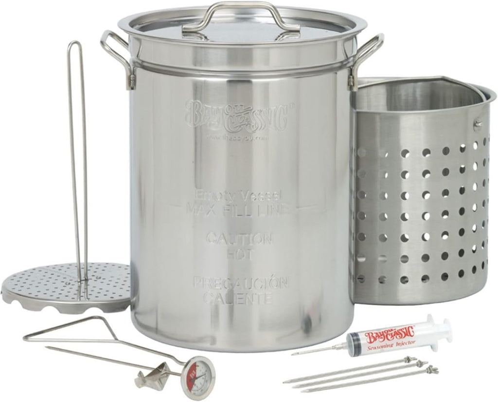 Bayou Classic Stainless Steel Outdoor Turkey Fryer Kit - 32 qt.
