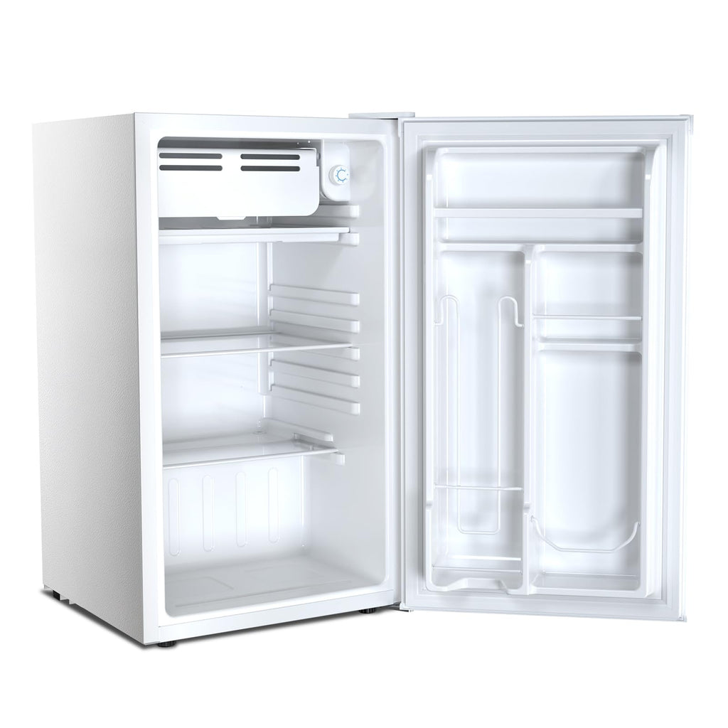 Antarctic Star 3.2 Cu.Ft. Mini Fridge with Freezer, Small Refrigerators with Adjustable Thermostat, Low Noise, Energy Saving, Compact Refrigerators