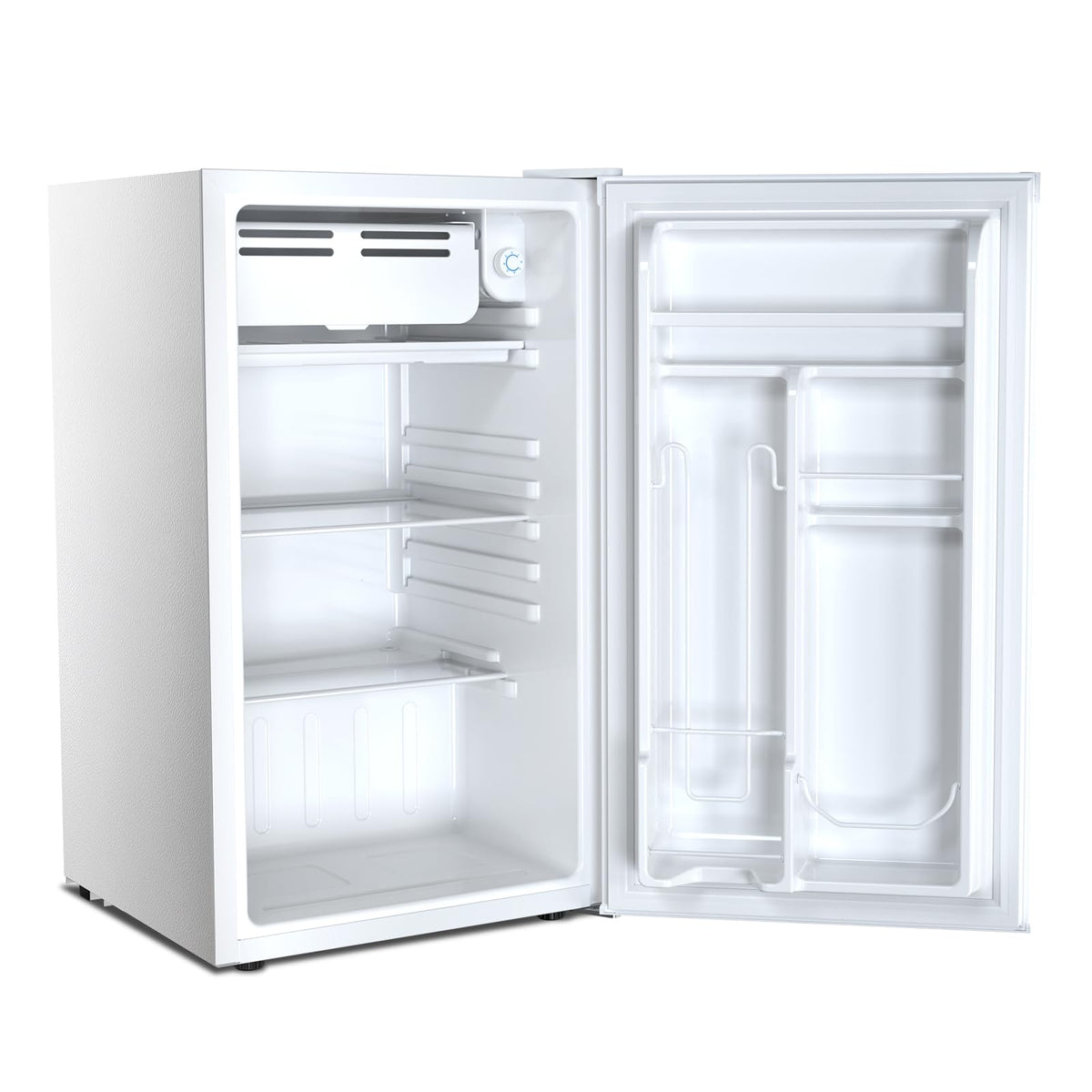 Antarctic Star 3.2 Cu.Ft. Mini Fridge with Freezer, Small Refrigerators with Adjustable Thermostat, Low Noise, Energy Saving, Compact Refrigerators