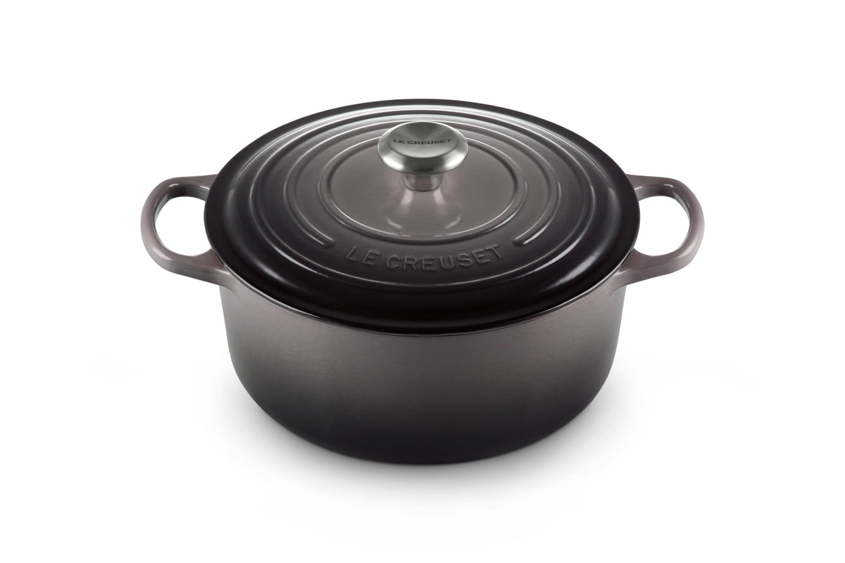 Le Creuset Enameled Cast Iron Signature Round Dutch Oven, 7.25 qt., Licorice