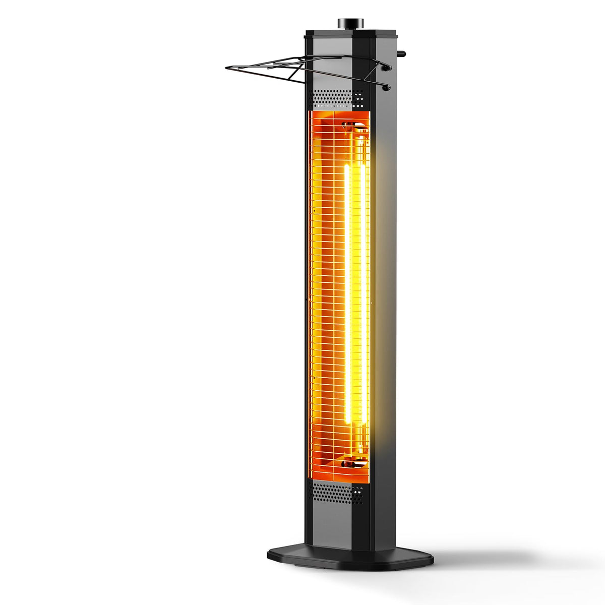 Outdoor Electric Patio Heater, 42-inch 1500W Infrared Tower Heater with 9 Heat Settings & 9H Timer, IPX5 Waterproof, Safety Lock, Tip-Over & Overheat