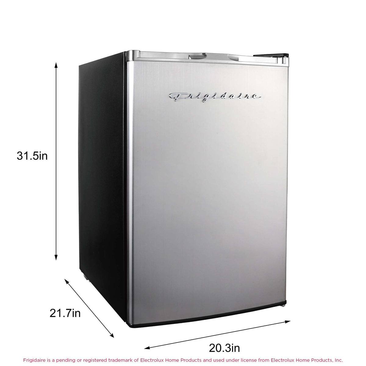 Frigidaire EFR285-6COM, 2.5 cu ft Refrigerator, Stainless Steel Door, Platinum Series