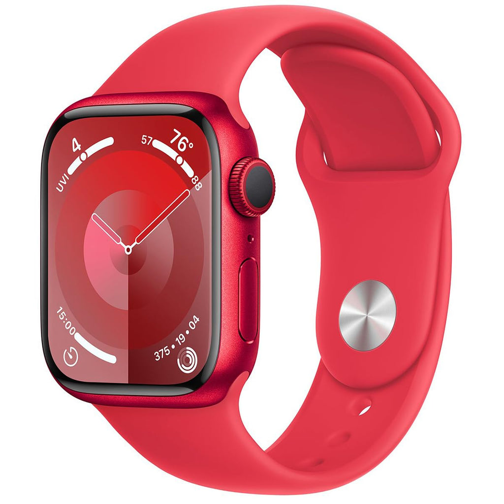 Apple Watch Series 9 [GPS 45mm] Midnight Aluminum Case with Midnight Sport Band M/L (Renewed)