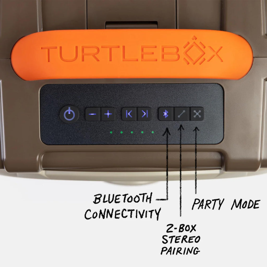 Turtlebox Original Gen 3: Portable Outdoor Bluetooth Speaker C Ultra-Loud (120dB), Waterproof (IP67), Rugged, Impact-Resistant, 3-Day Battery | Party