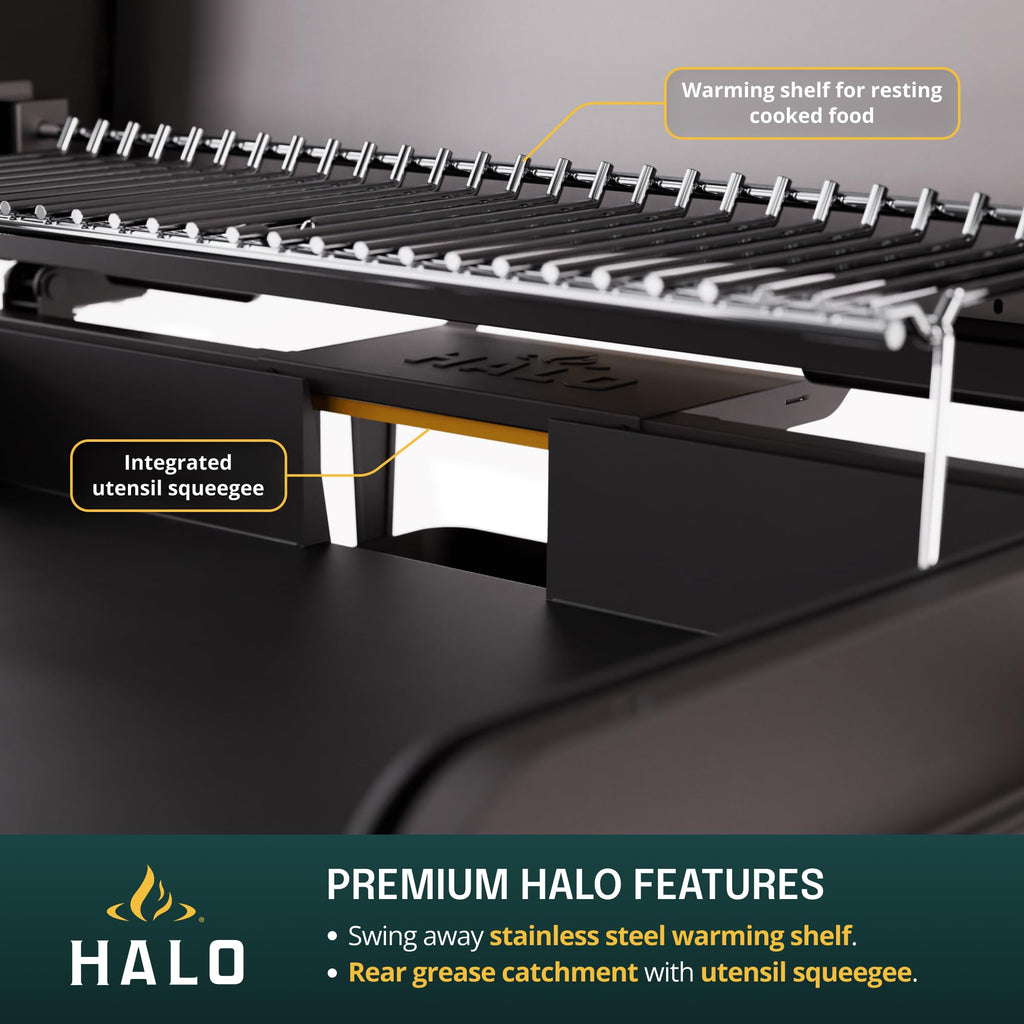 HALO Elite4B Outdoor Griddle | 4 Burner, 8 Cooking Zones | 720 sq. in. (36 x 20) Wind-Proof Cooking Surface | Propane Gas Grill | HZ-1001-XNA