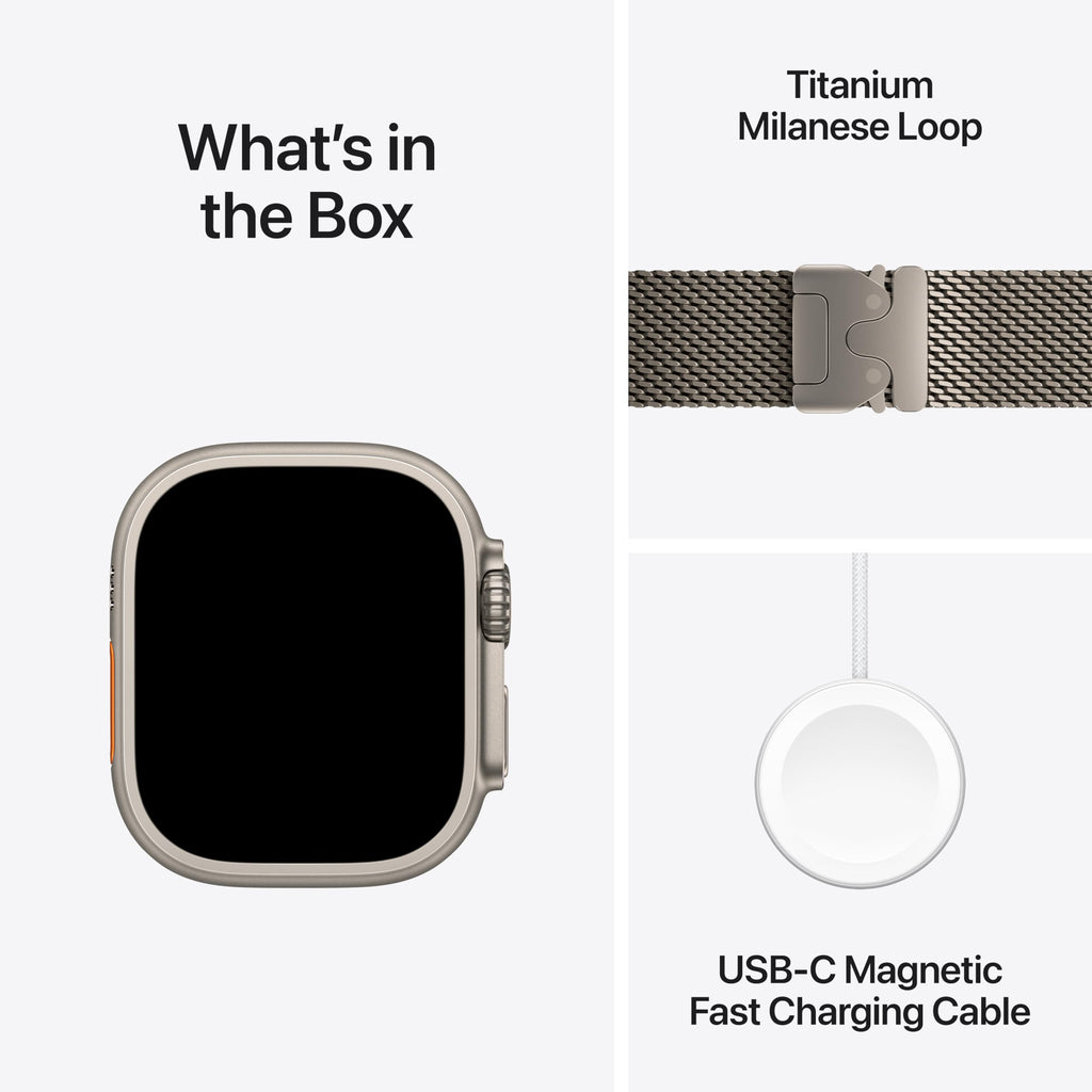 Apple Watch Ultra 2 (GPS + Cellular, 49MM) - Black Titanium Case with Black Ocean Band (Renewed Premium)