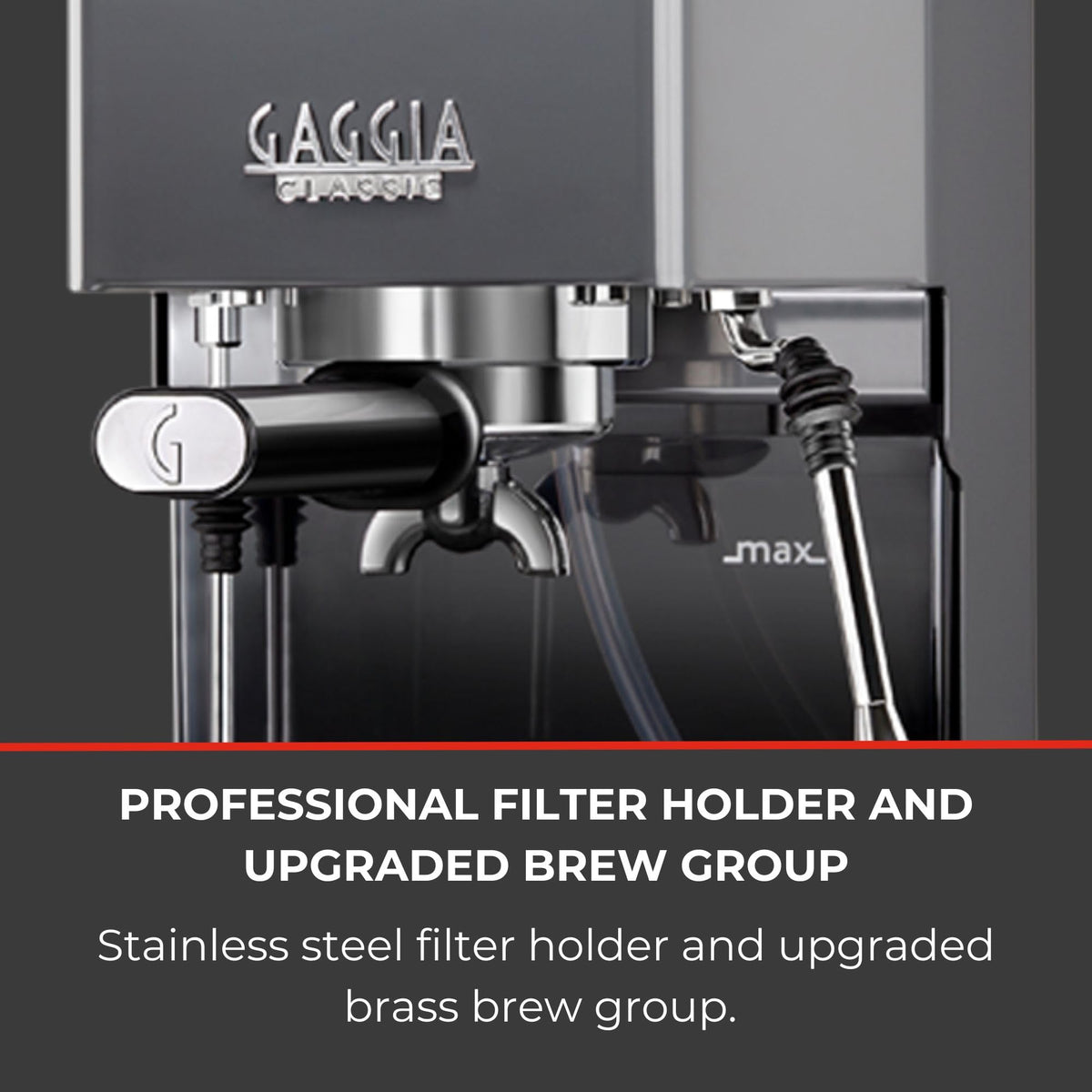 Gaggia RI9380/46 E24 Espresso Machine, Brushed Stainless Steel