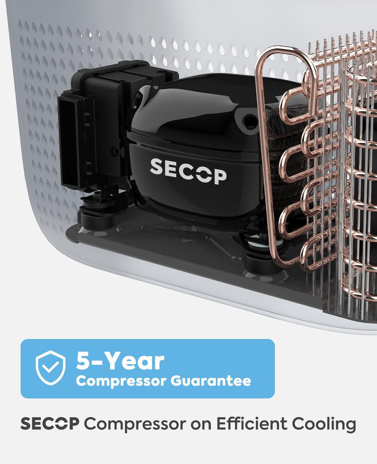ICECO GO20 Dual Zone 12V Refrigerator, Portable Fridge Freezer with SECOP Compressor, DC 12/24V, AC 100-240V, 0H to 50H, Electric Cooler for Truck