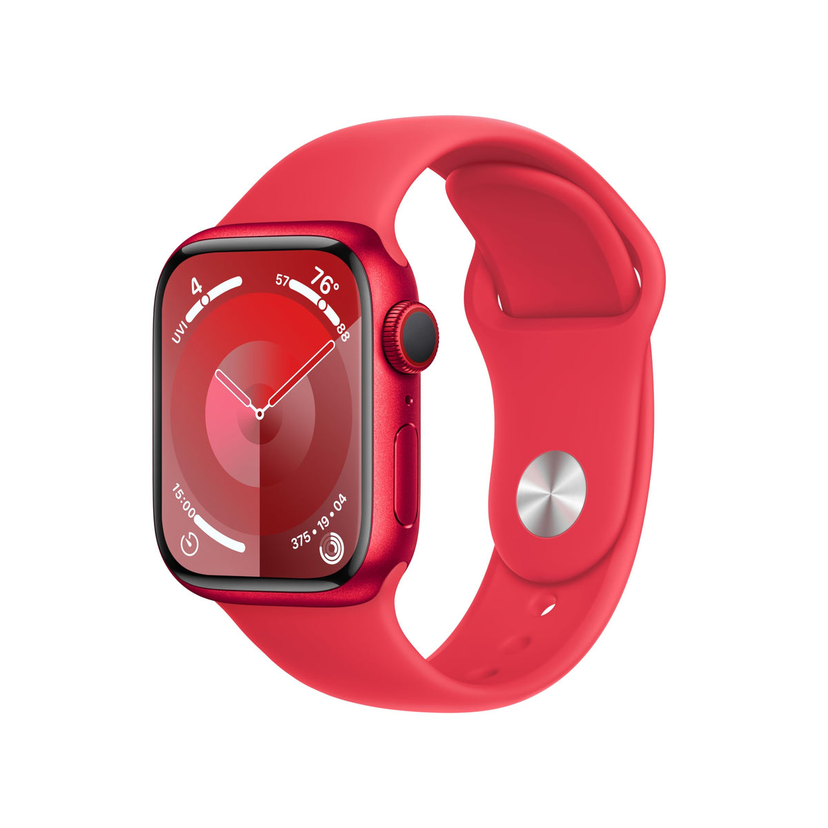Apple Watch Series 9 [GPS 45mm] Midnight Aluminum Case with Midnight Sport Band M/L (Renewed)